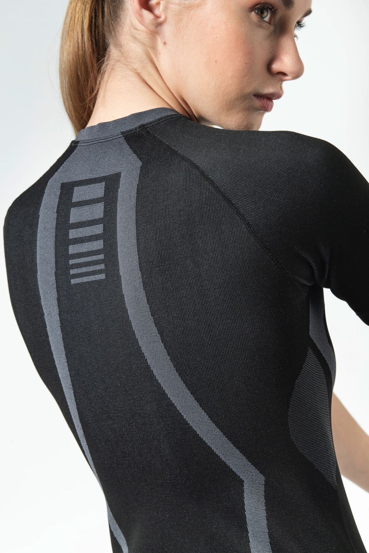 Risalti Maglia Termica Manica Corta Extreme - Nero / Antracite