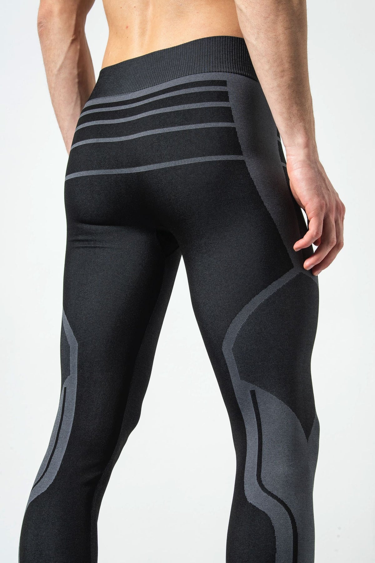 Risalti Pantaloni Termici Leggings Extreme - Nero / Antracite