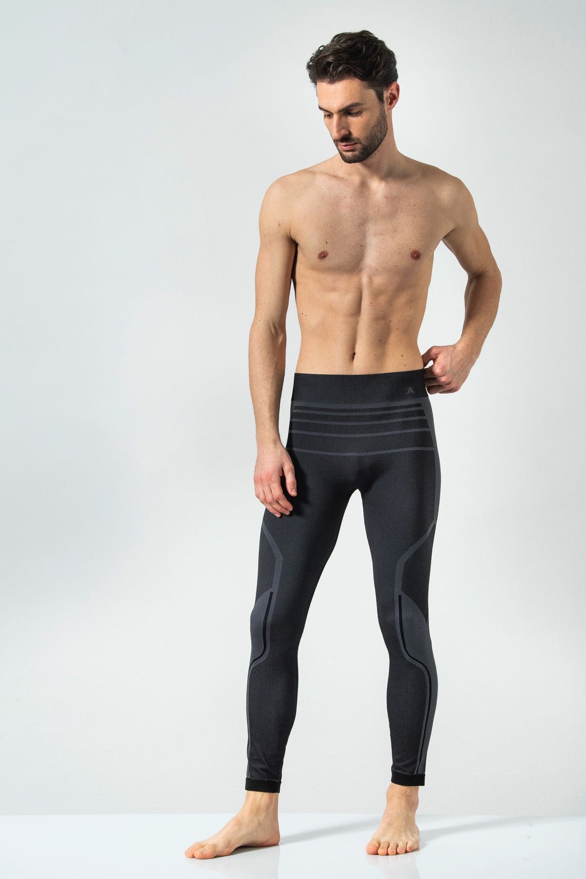 Risalti Pantaloni Termici Leggings Extreme - Nero / Antracite