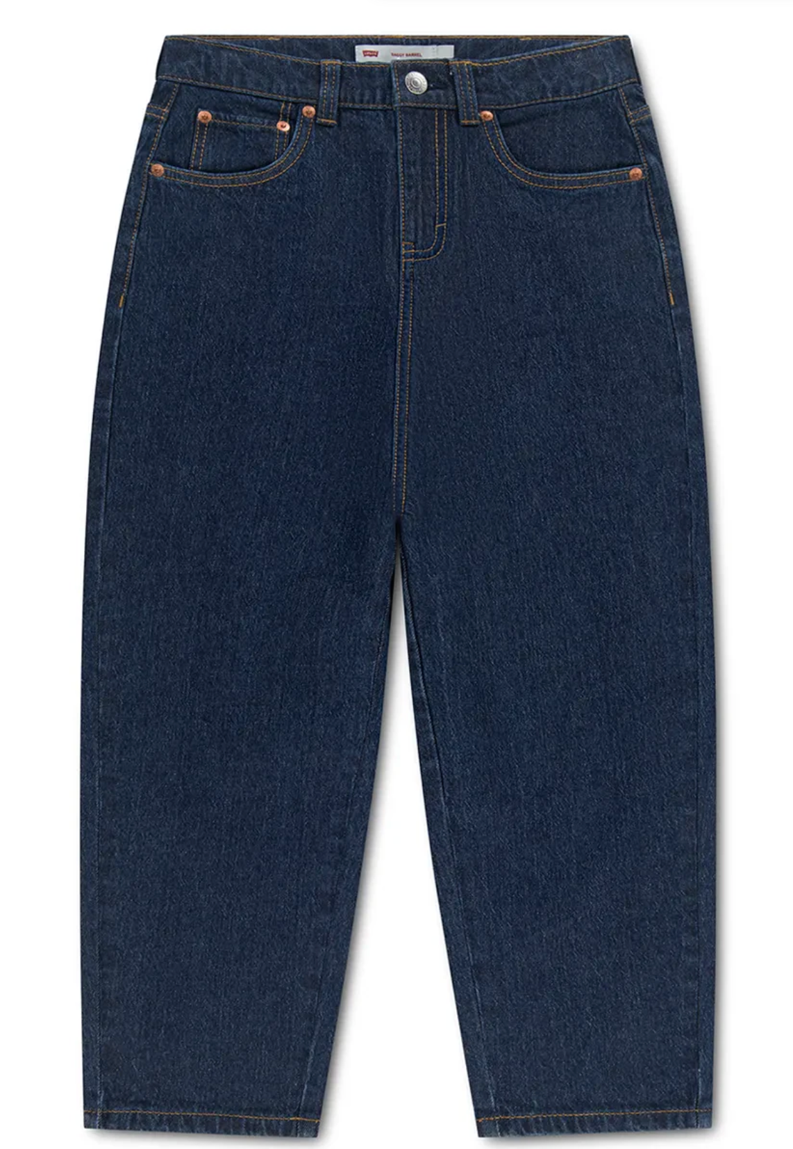Jeans Baggy Barrel Bambino - Marrone