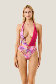 4giveness Costume Intero Pink Butterfly Multicolor