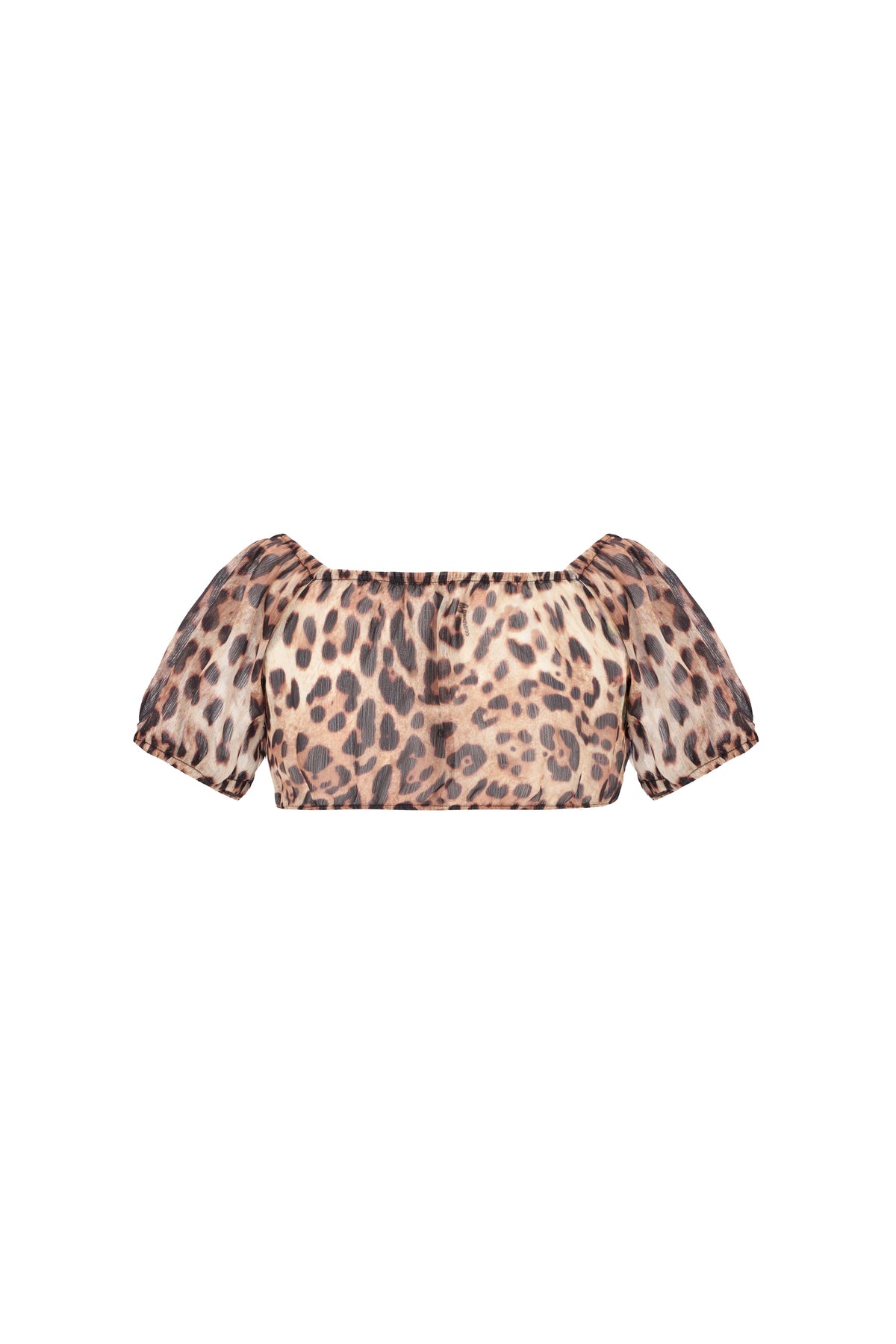4giveness Crop Top Mm In Georgette Fantasia Multicolor