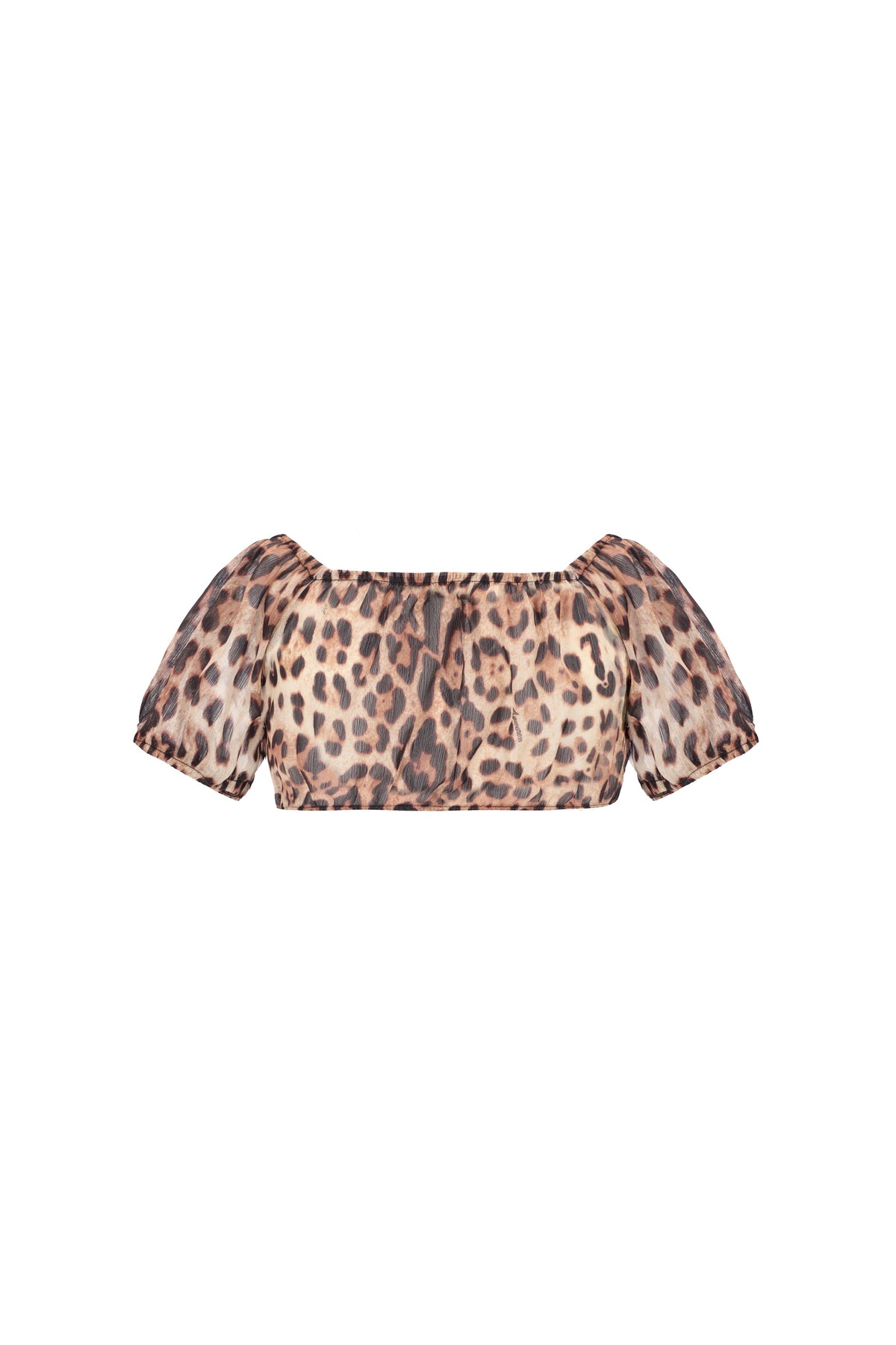 4giveness Crop Top Mm In Georgette Fantasia Multicolor