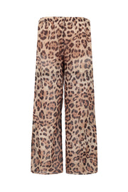 4giveness Pantalone Palazzo In Georgette Fantasia Multicolor