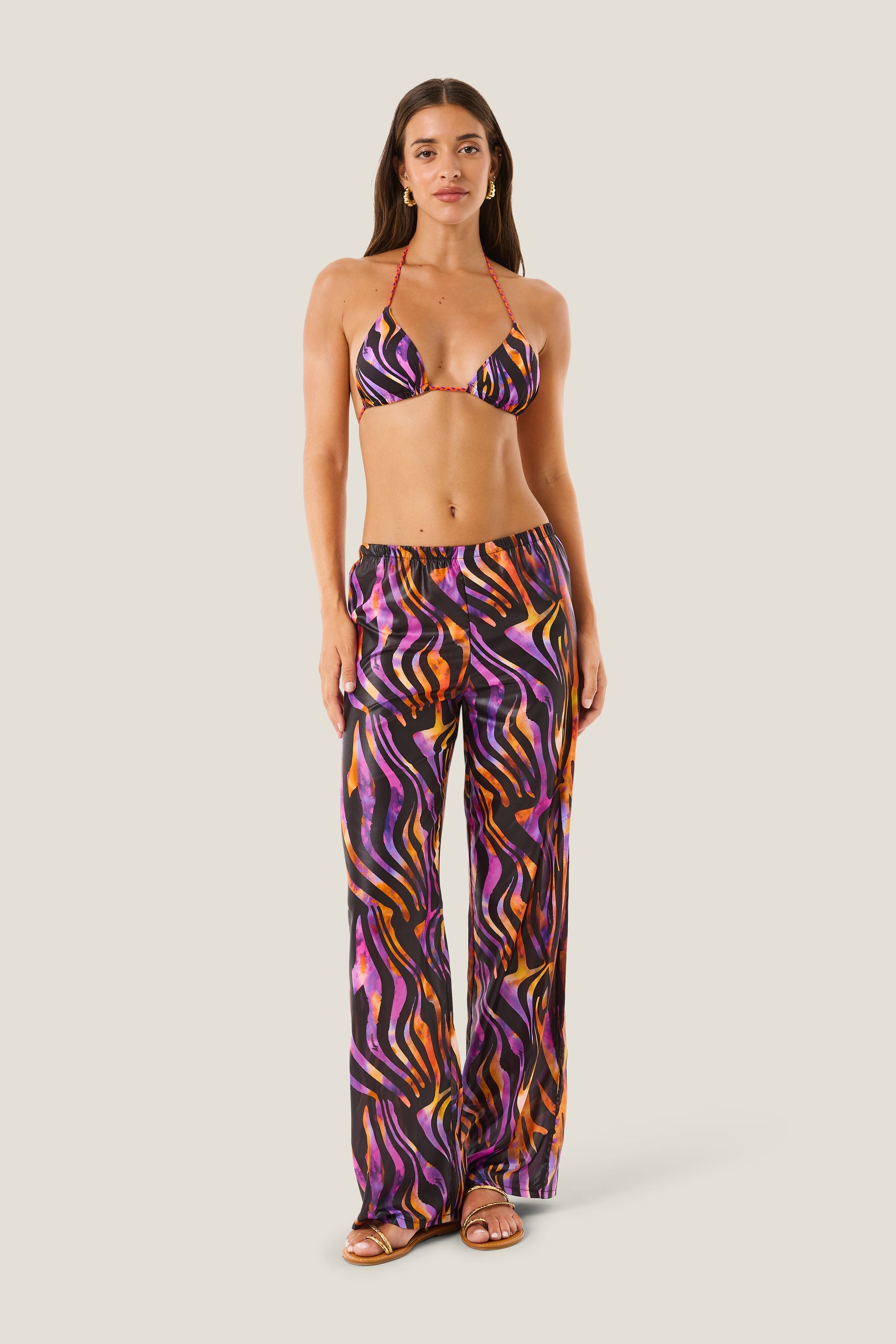 4giveness Pantalone Hypnotic Zebra Multicolor