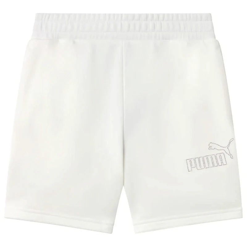 ESS Rhinestone HW Shorts TR - Bianco