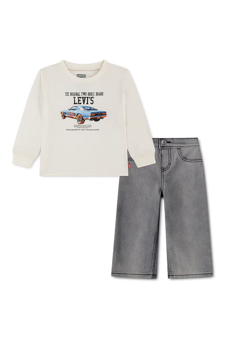 Completo Maglia e Jeans - Bianco