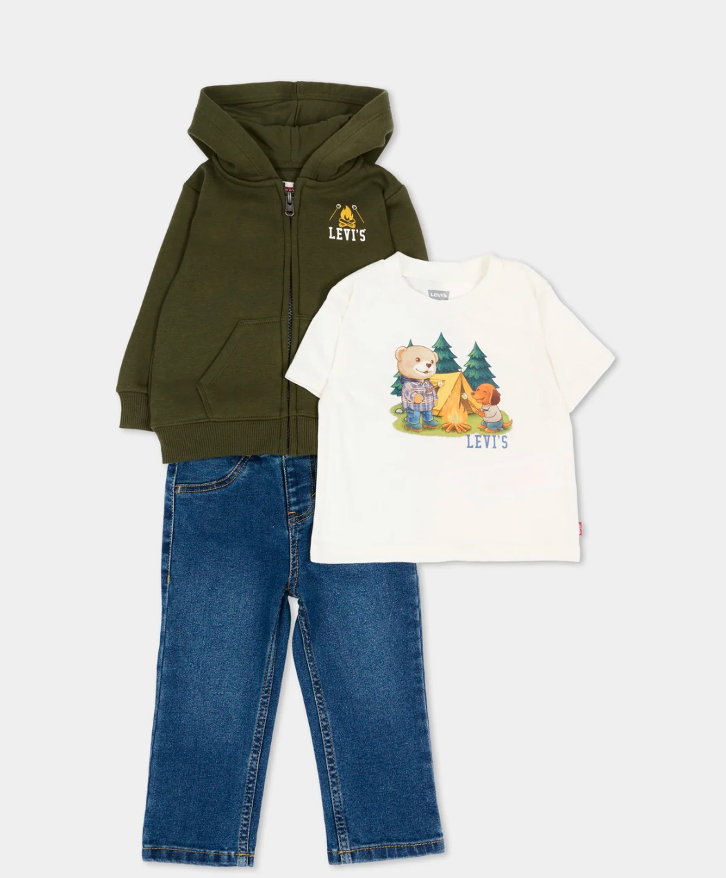 Completo Felpa Full Zip - Verde