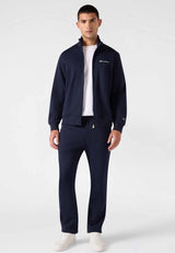 Tuta Full Zip in Felpa - Blu Navy