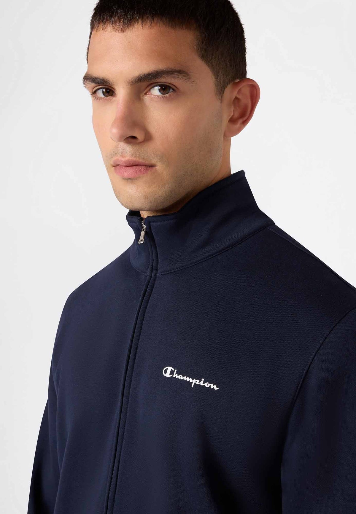 Champion Tuta Full Zip in Felpa - Blu Navy