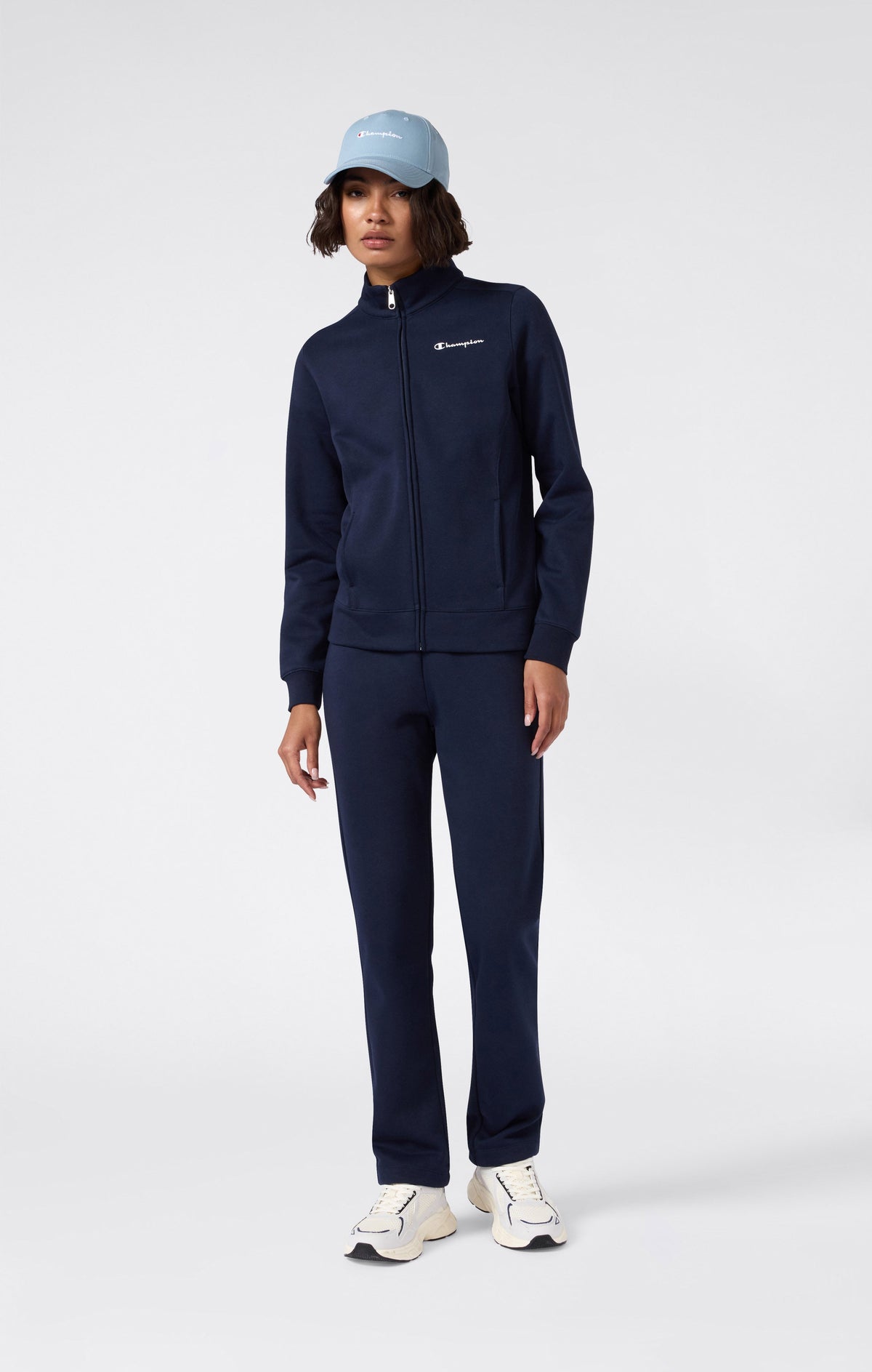 Champion Tuta Full Zip con Zip Integrale - Blu Navy