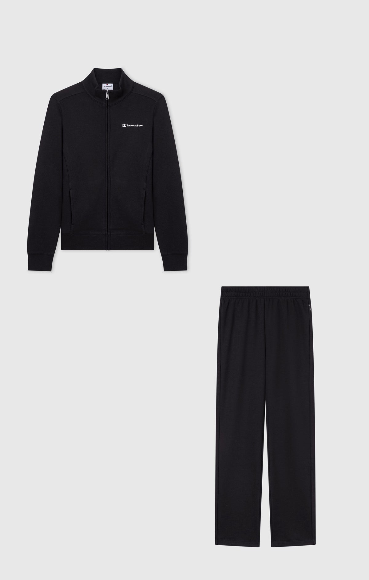 Champion Tuta Full Zip con Zip Integrale - Nero