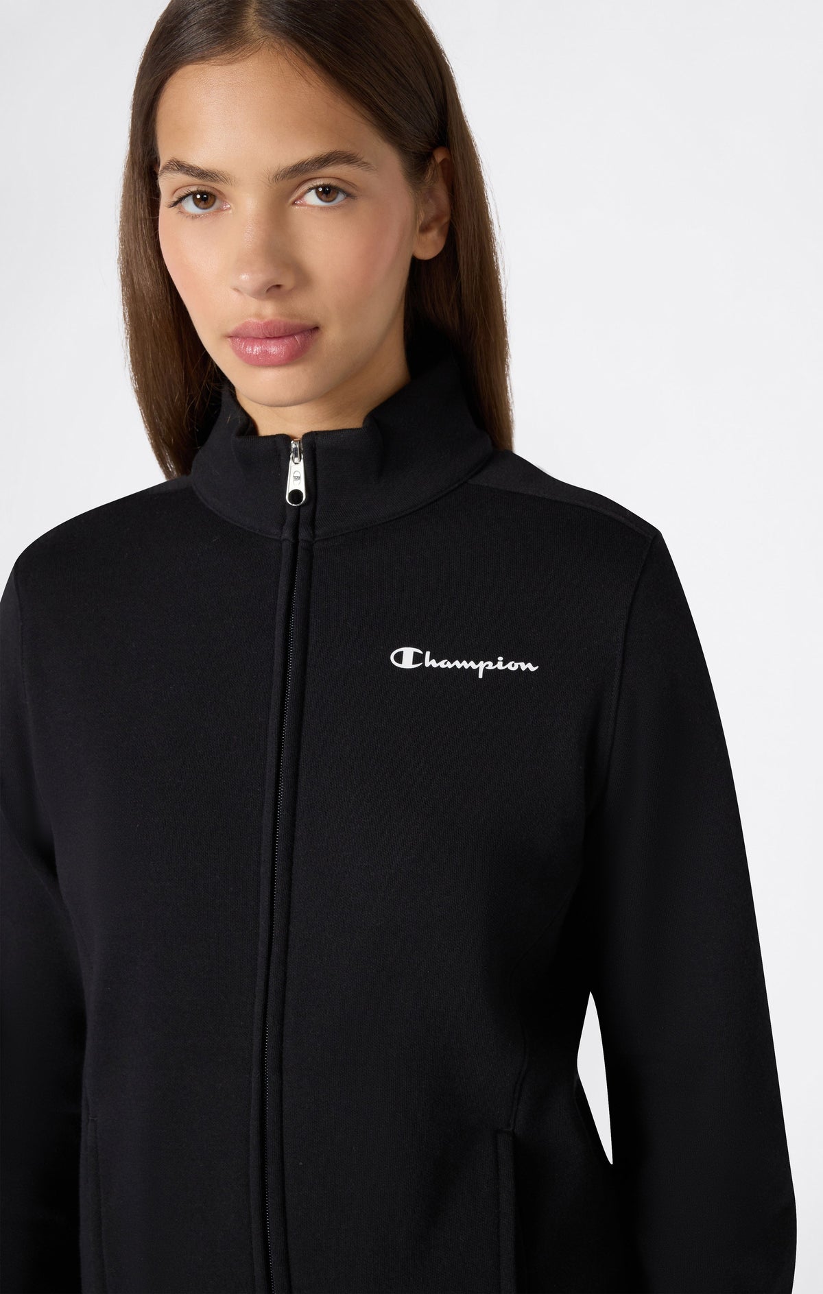 Champion Tuta Full Zip con Zip Integrale - Nero