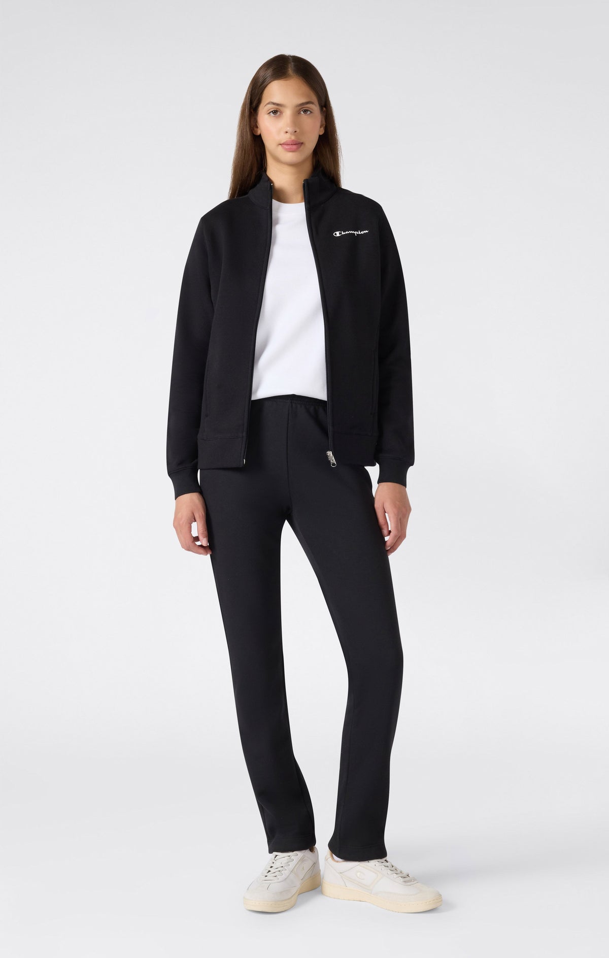 Champion Tuta Full Zip con Zip Integrale - Nero