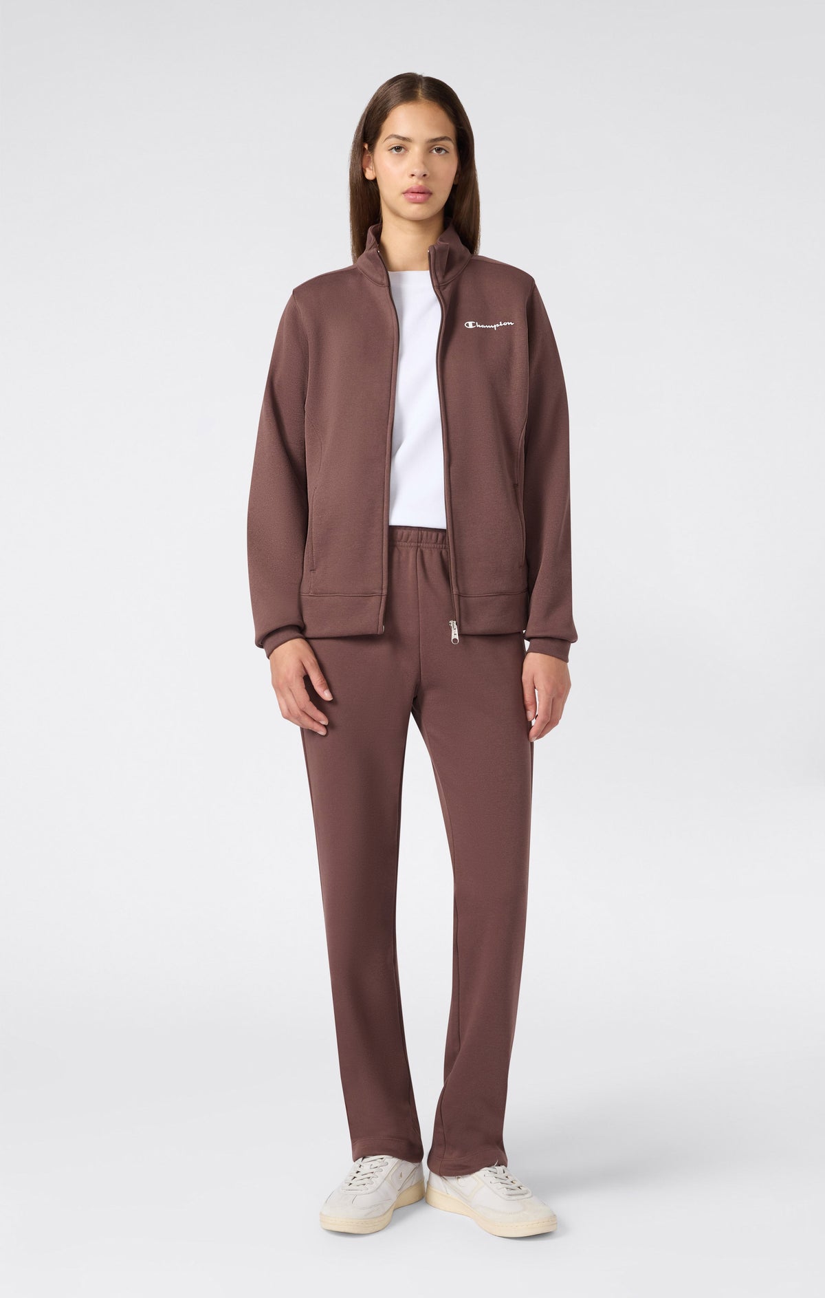 Champion Tuta Full Zip con Zip Integrale - Cioccolato