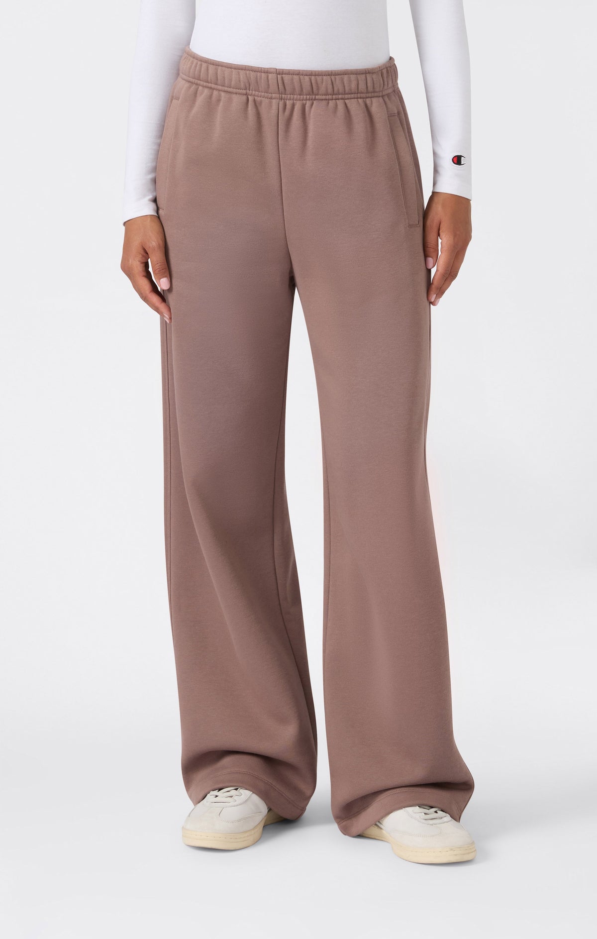 Champion Pantaloni a Gamba Larga con Coulisse - Marrone Chiaro