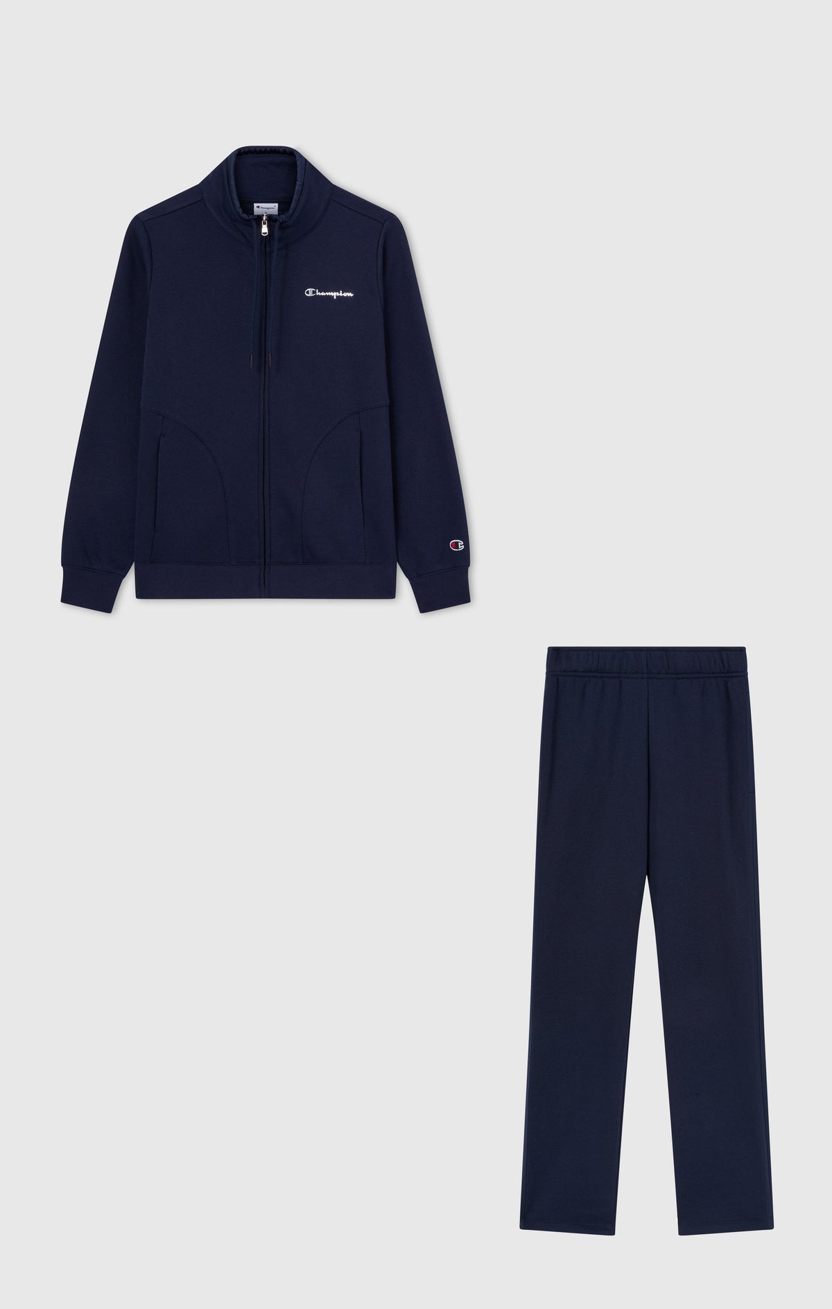 Champion Tuta con Zip Intera e Collo Alto - Blu Navy