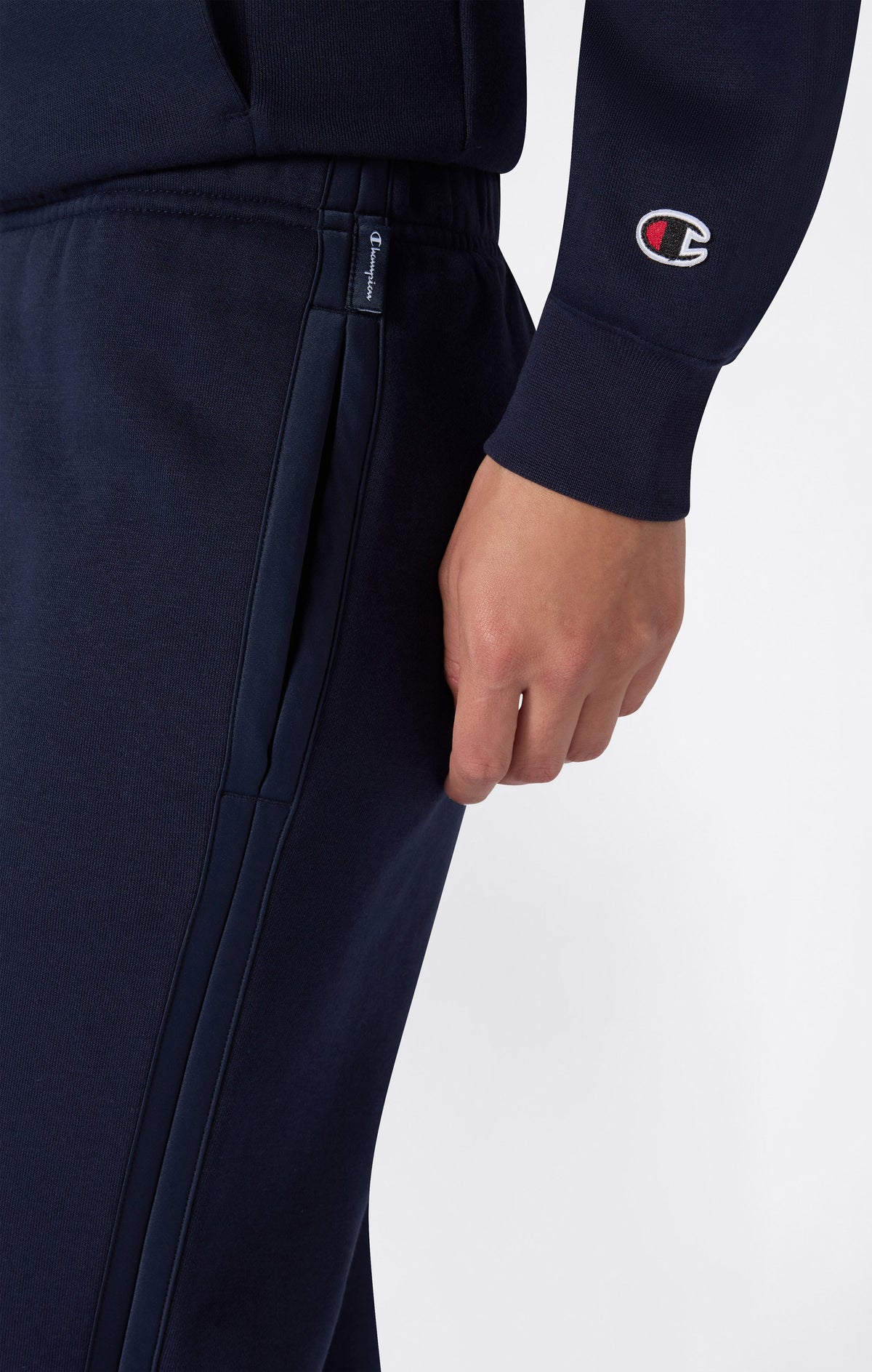 Champion Tuta con Zip Intera e Collo Alto - Blu Navy