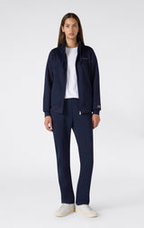 Tuta con Zip Intera e Collo Alto - Blu Navy