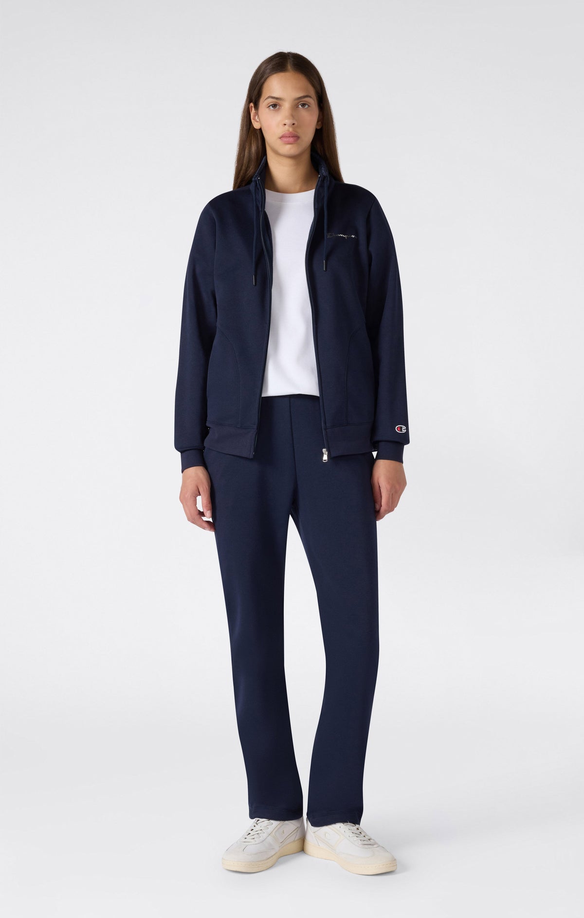 Champion Tuta con Zip Intera e Collo Alto - Blu Navy
