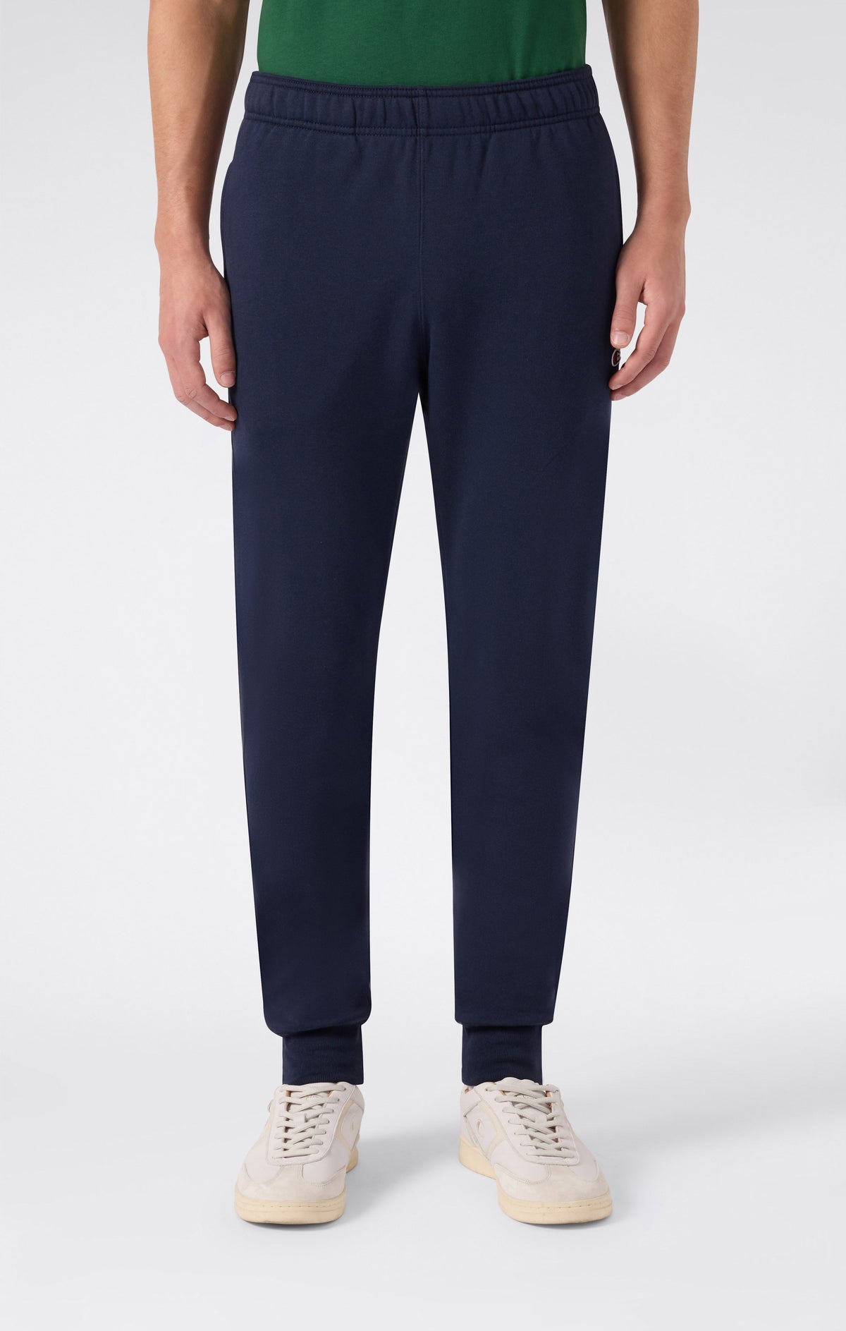 Champion Pantaloni Slim con Polsini a Costine Icons - Blu Navy