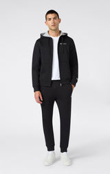 Tuta con Cappuccio e Zip Integrale - Nero