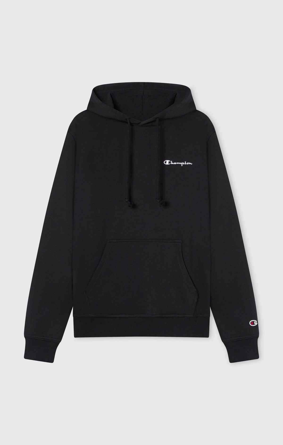 Champion Felpa con Cappuccio e Logo Ricamato Icons - Nero