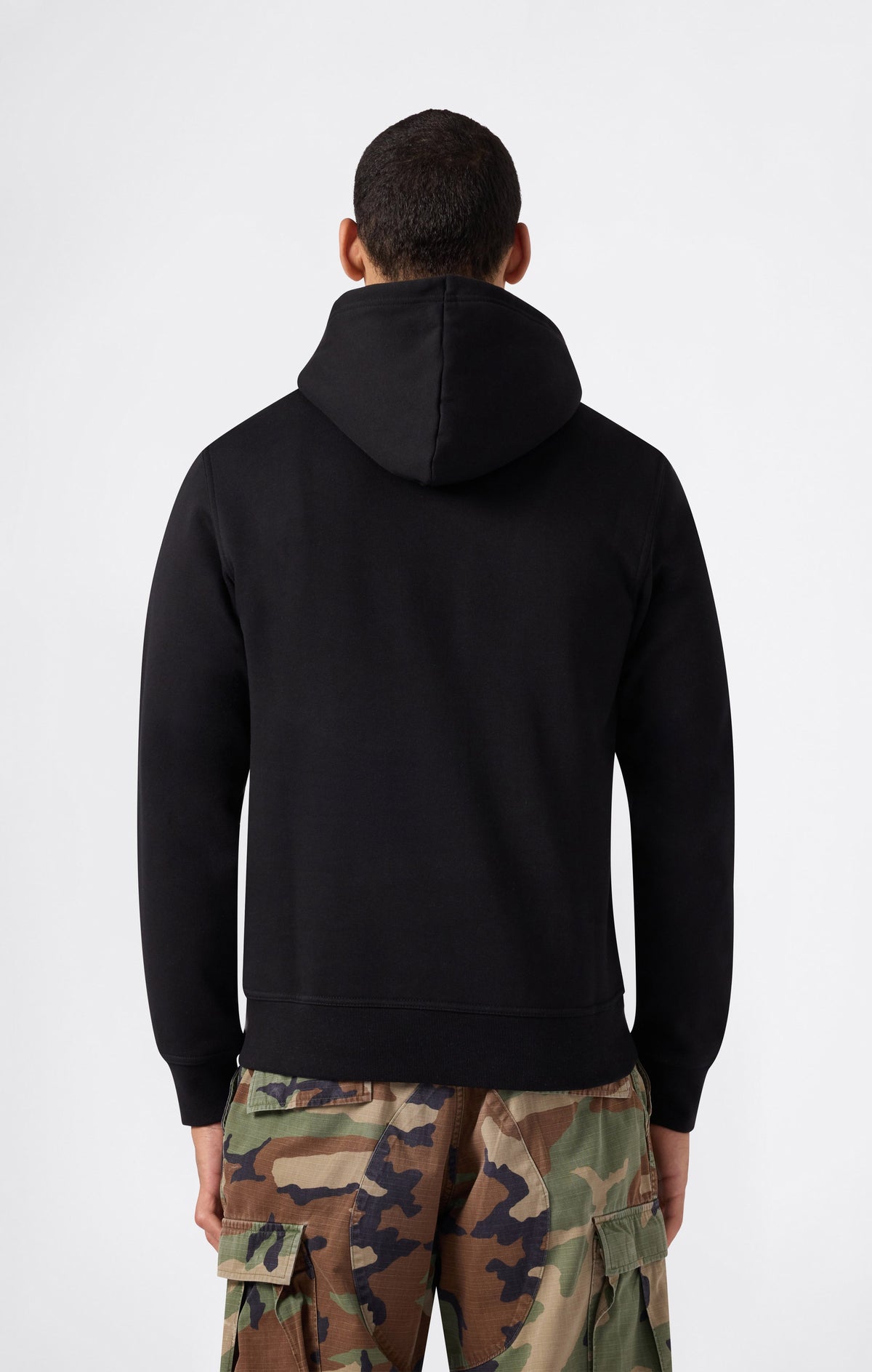 Champion Felpa con Cappuccio e Logo Ricamato Icons - Nero