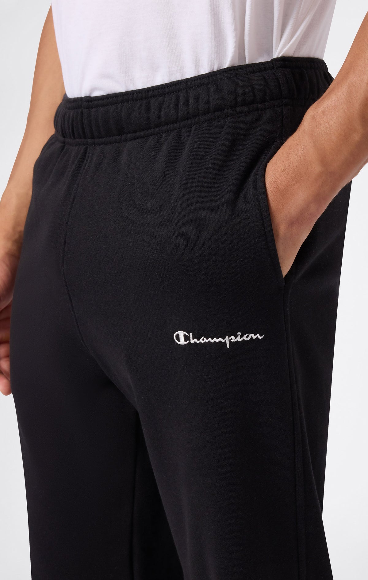 Champion Pantaloni con Fondo Dritto Icons - Nero