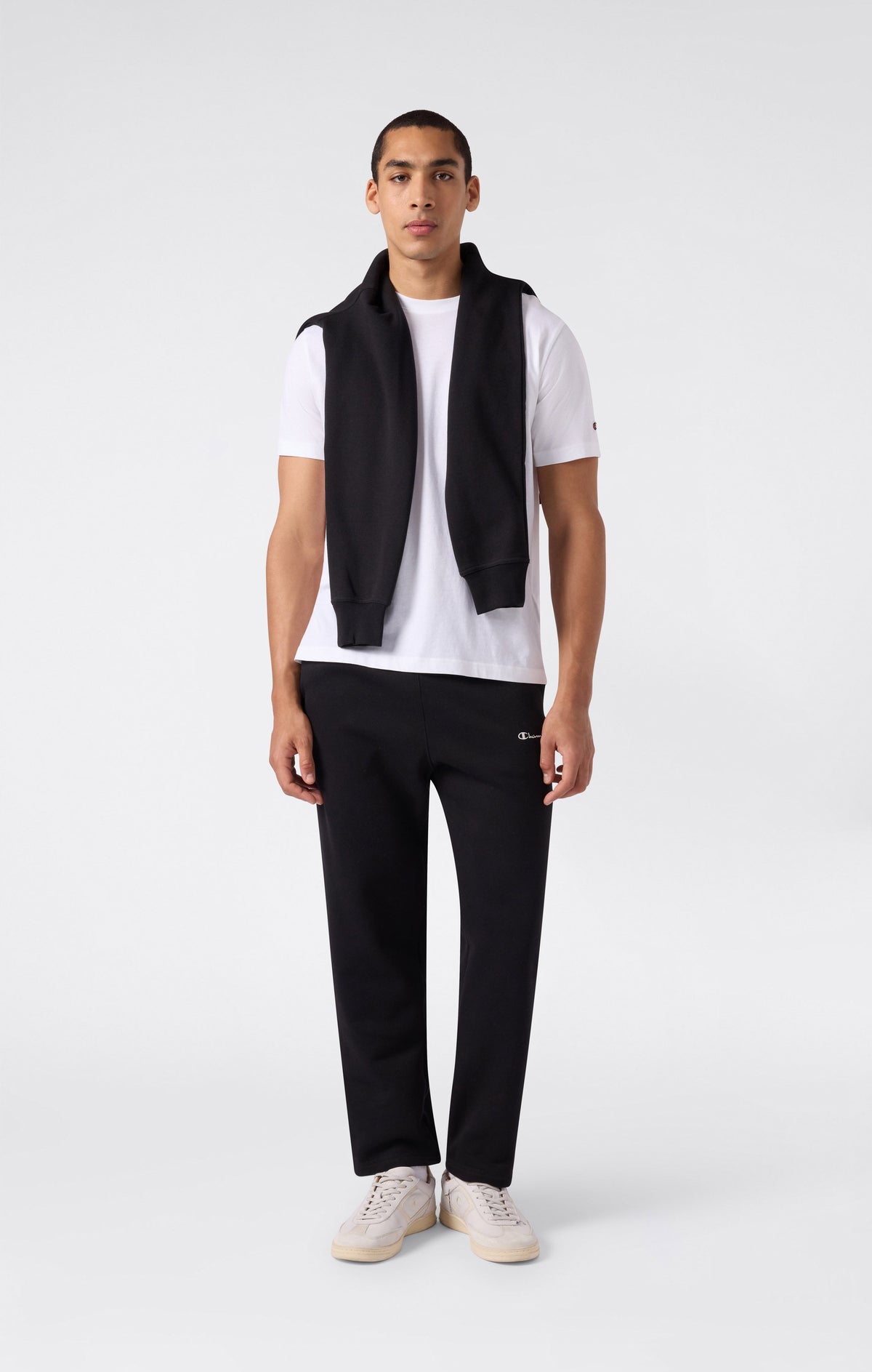 Champion Pantaloni con Fondo Dritto Icons - Nero