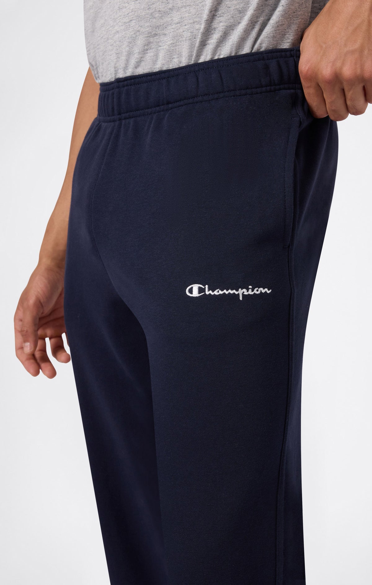 Champion Pantaloni Leggeri con Fondo Dritto Icons - Blu Navy