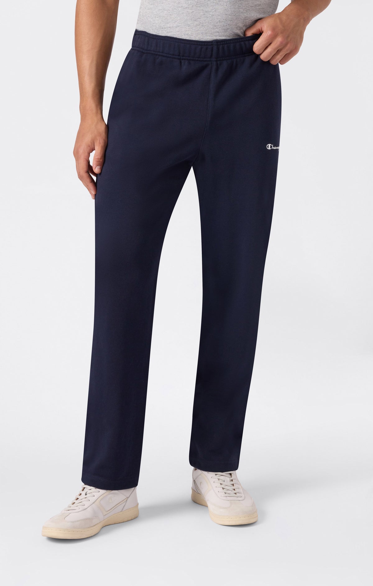 Champion Pantaloni Leggeri con Fondo Dritto Icons - Blu Navy