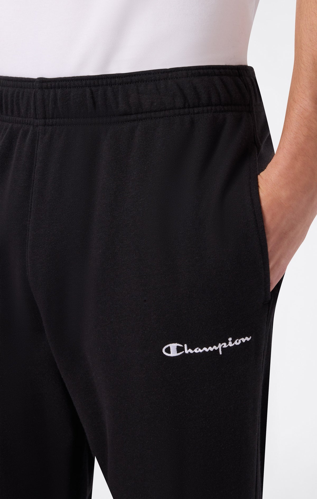 Champion Pantaloni Leggeri con Fondo Dritto Icons - Nero