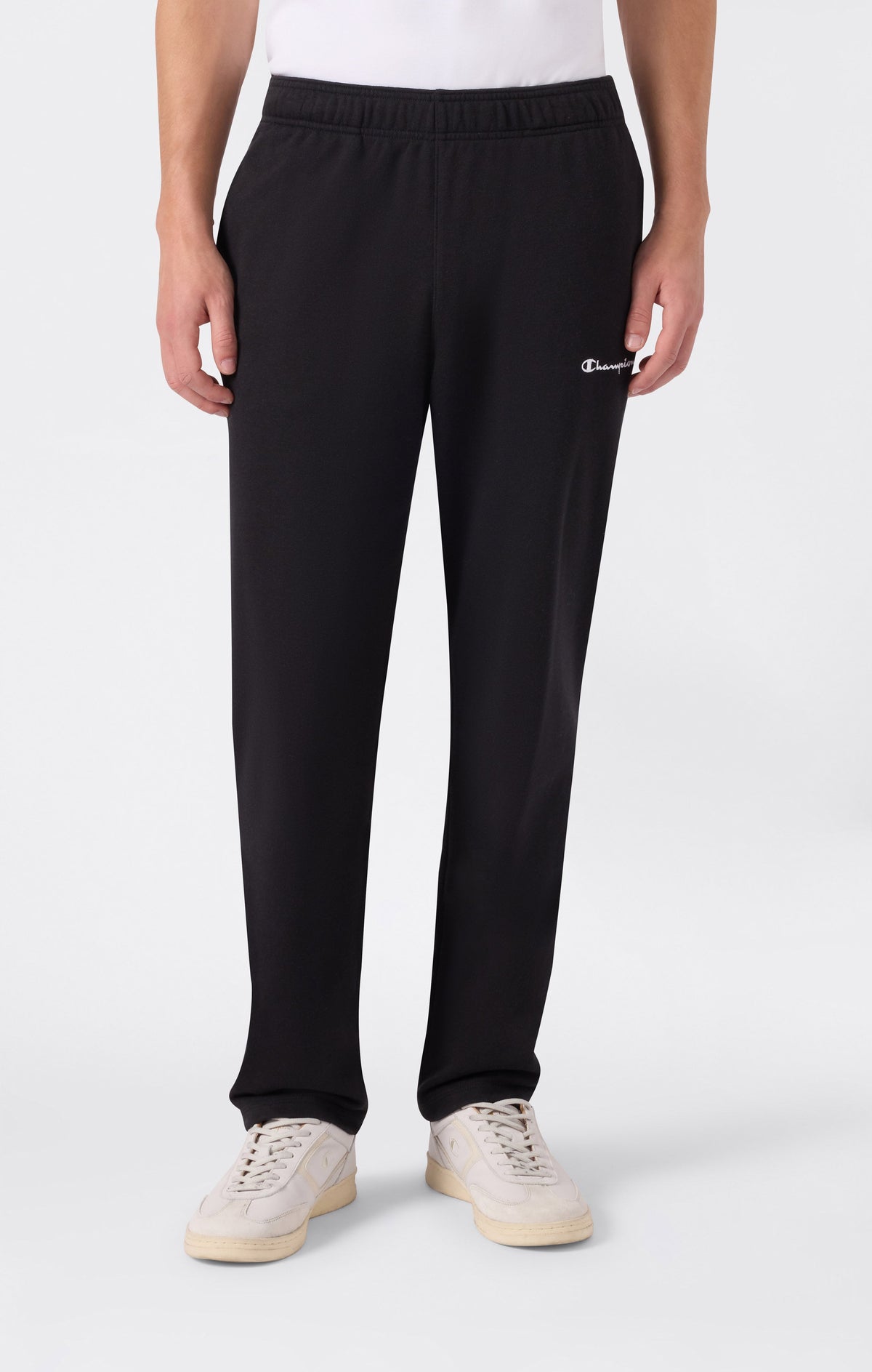 Champion Pantaloni Leggeri con Fondo Dritto Icons - Nero