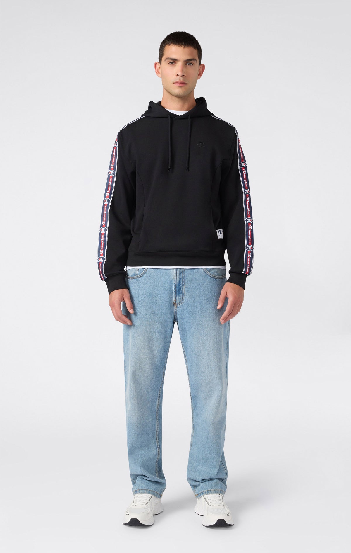 Champion Felpa con Cappuccio - Nero