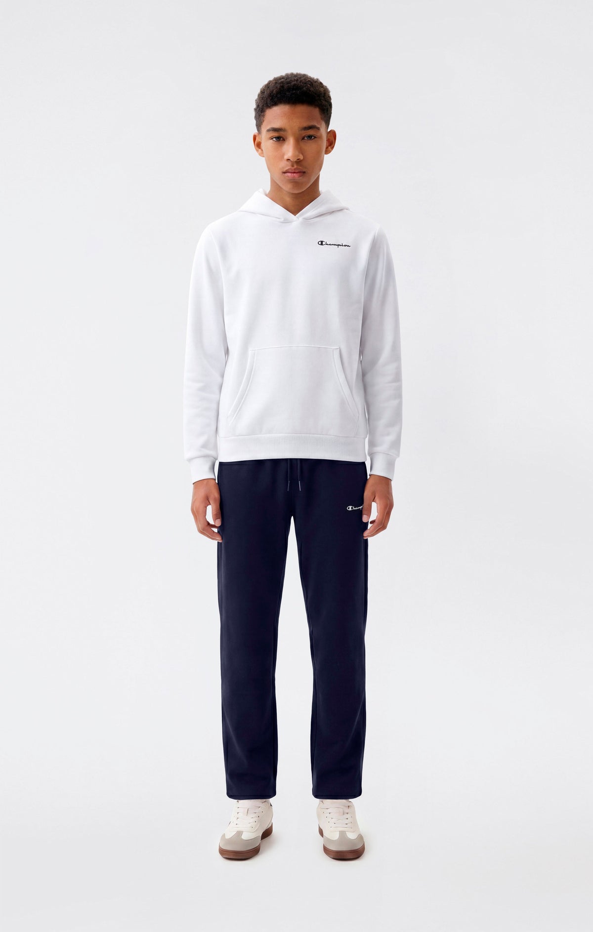 Champion Pantaloni con Fondo Dritto e Interno Garzato - Blu Navy