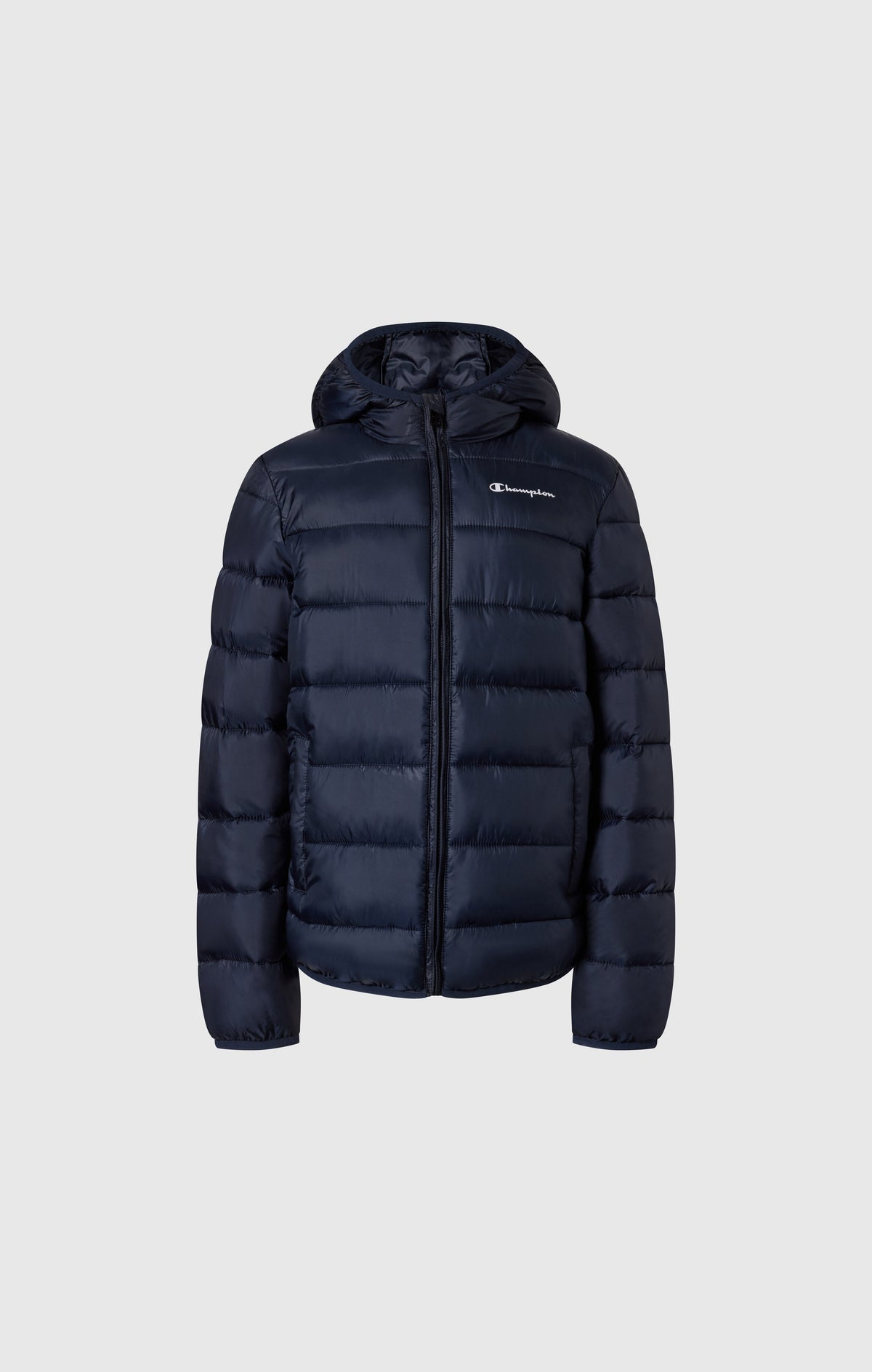 Champion Giubbotto Imbottito con Cappuccio - Blu Navy