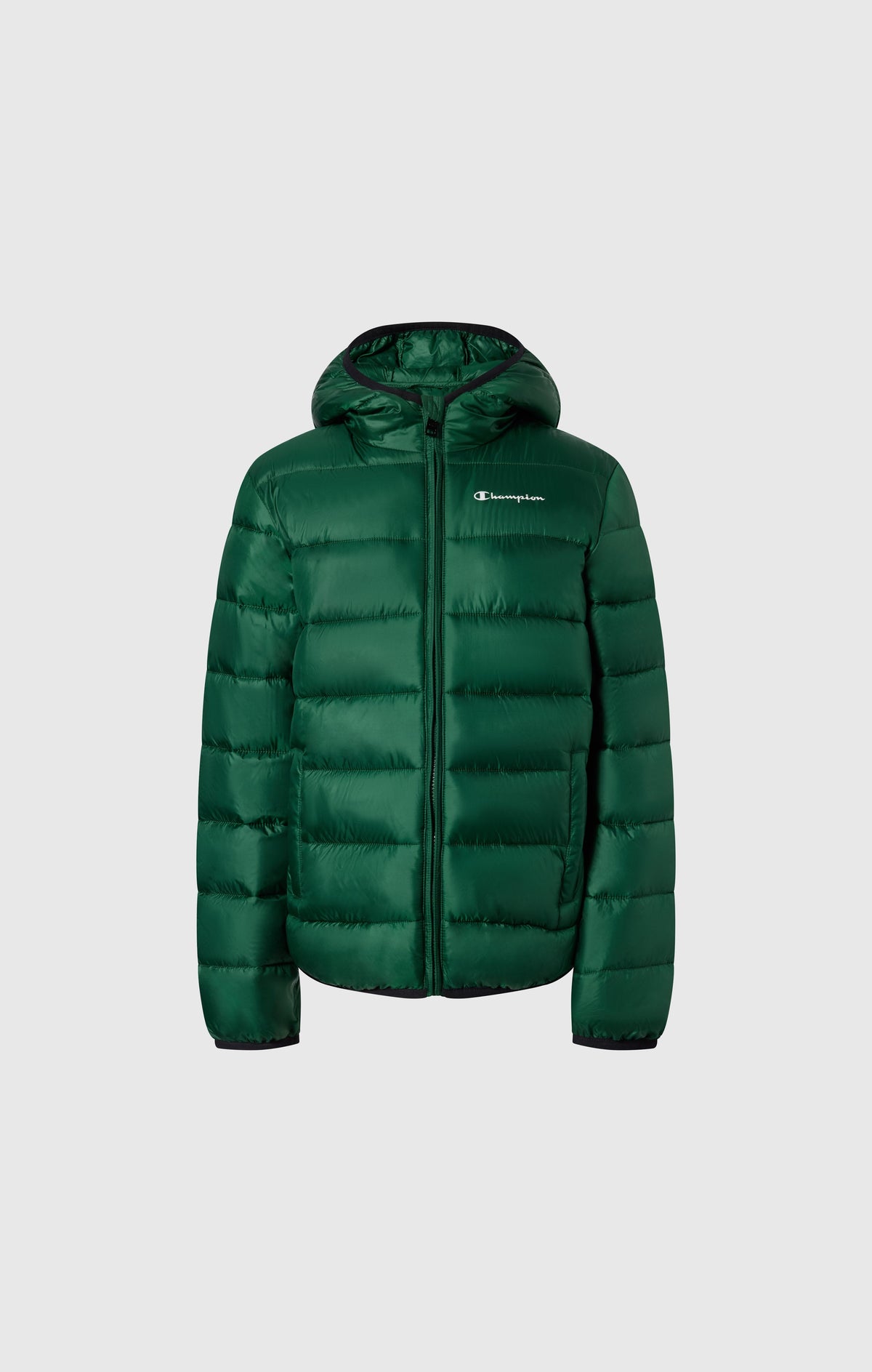 Champion Giubbotto Imbottito con Cappuccio - Verde Brillante