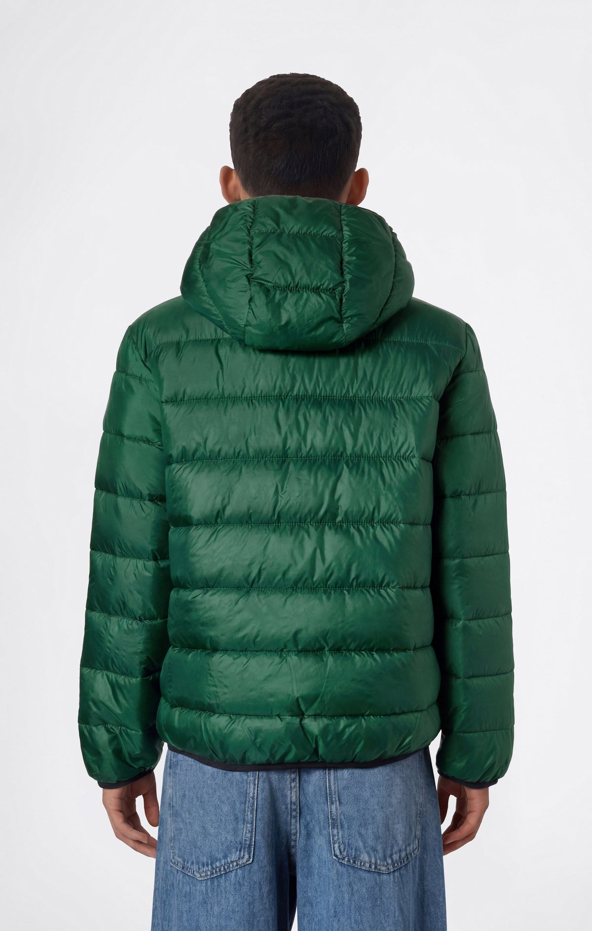 Champion Giubbotto Imbottito con Cappuccio - Verde Brillante