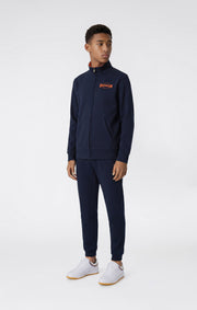 Champion Tuta con Zip Intera in Felpa - Blu Scuro
