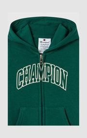 Champion Tuta con Cappuccio Full Zip Big Logo - Verde