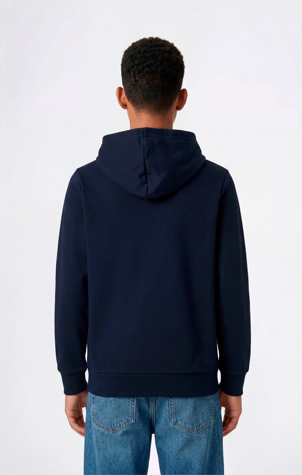 Champion Felpa Cappuccio con Piccole Icone Ricamate - Blu Navy