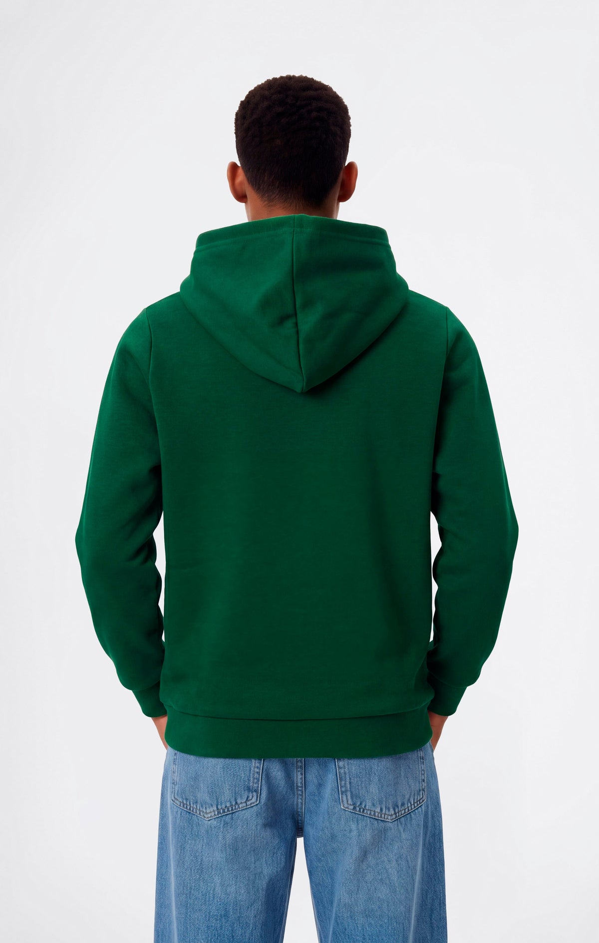 Champion Felpa Cappuccio con Piccole Icone Ricamate - Verde Brillante