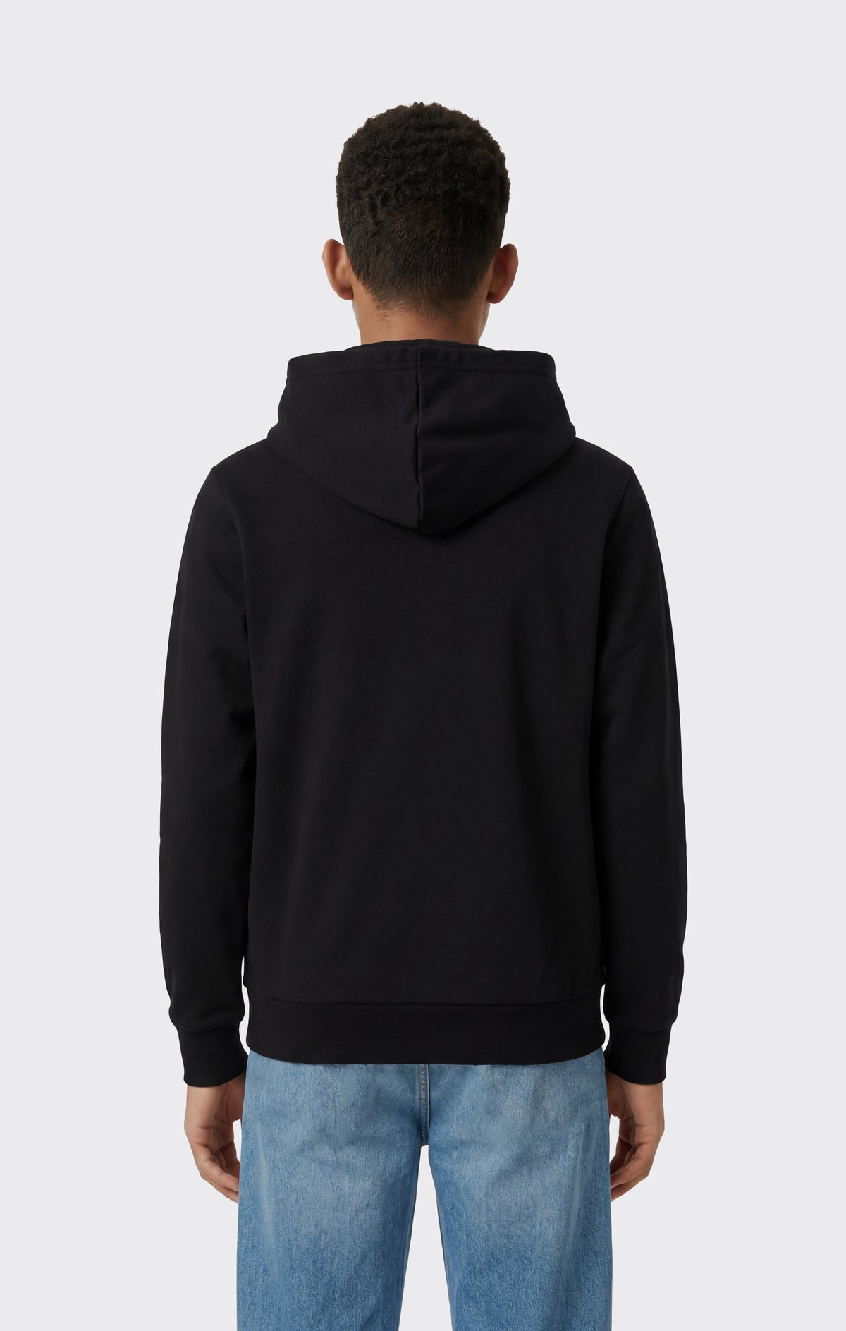 Champion Felpa Cappuccio con Piccole Icone Ricamate - Nero