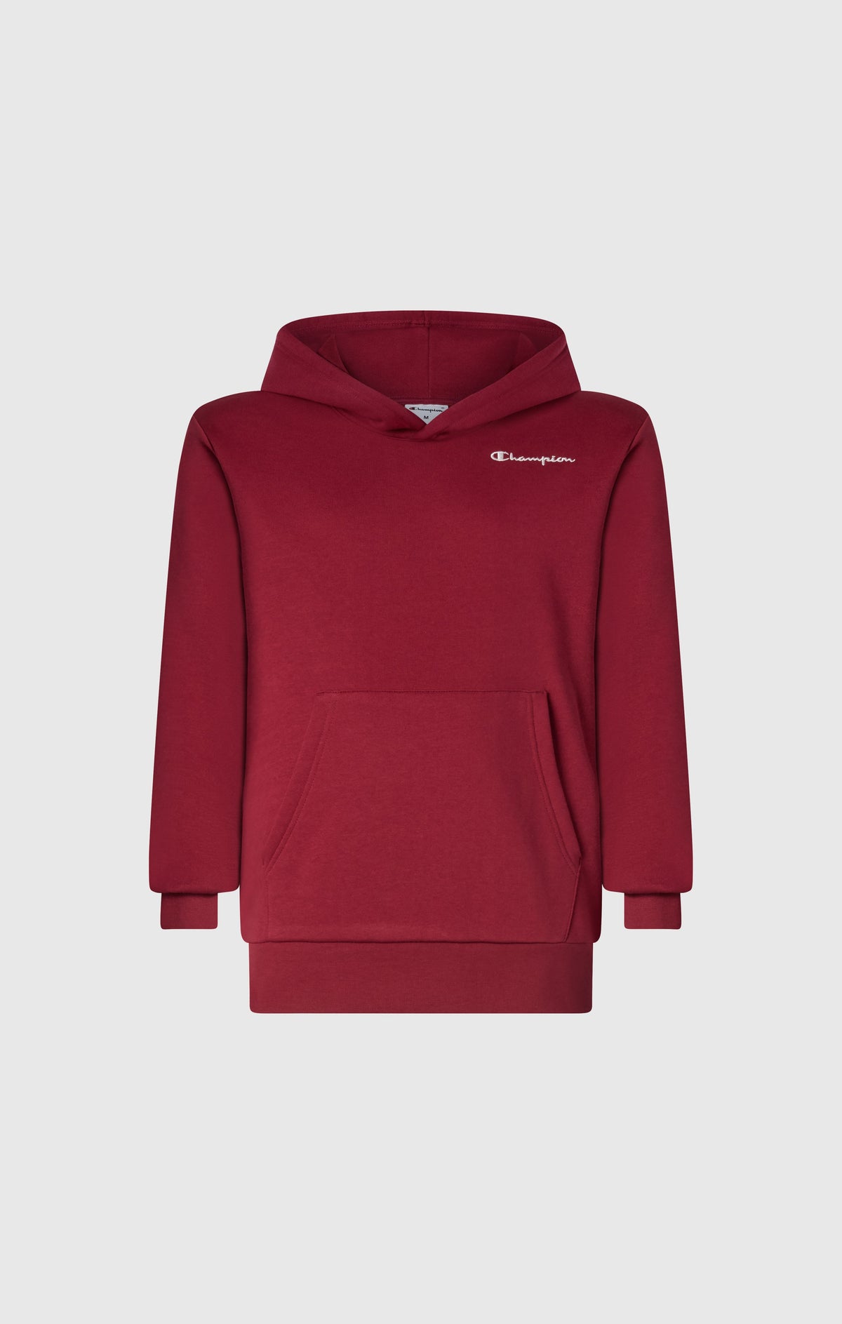Champion Felpa Cappuccio con Piccole Icone Ricamate - Rosso