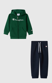 Champion Tuta con Cappuccio e Zip Intera Icons - Verde Brillante