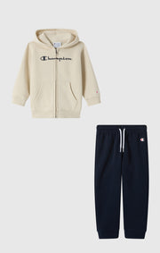 Champion Tuta con Cappuccio e Zip Intera Icons - Beige