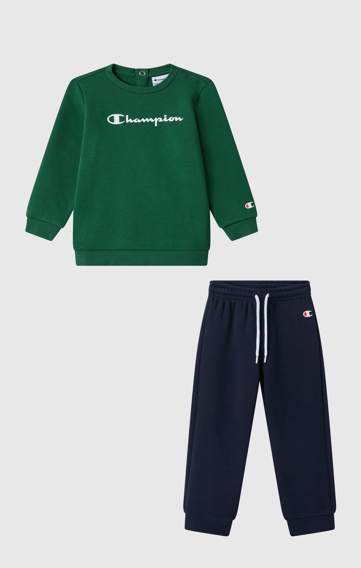 Champion Tuta Girocollo in Felpa Icons - Verde Brillante