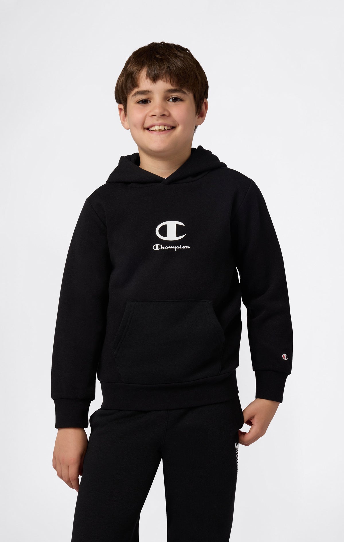 Champion Felpa con Cappuccio - Nero