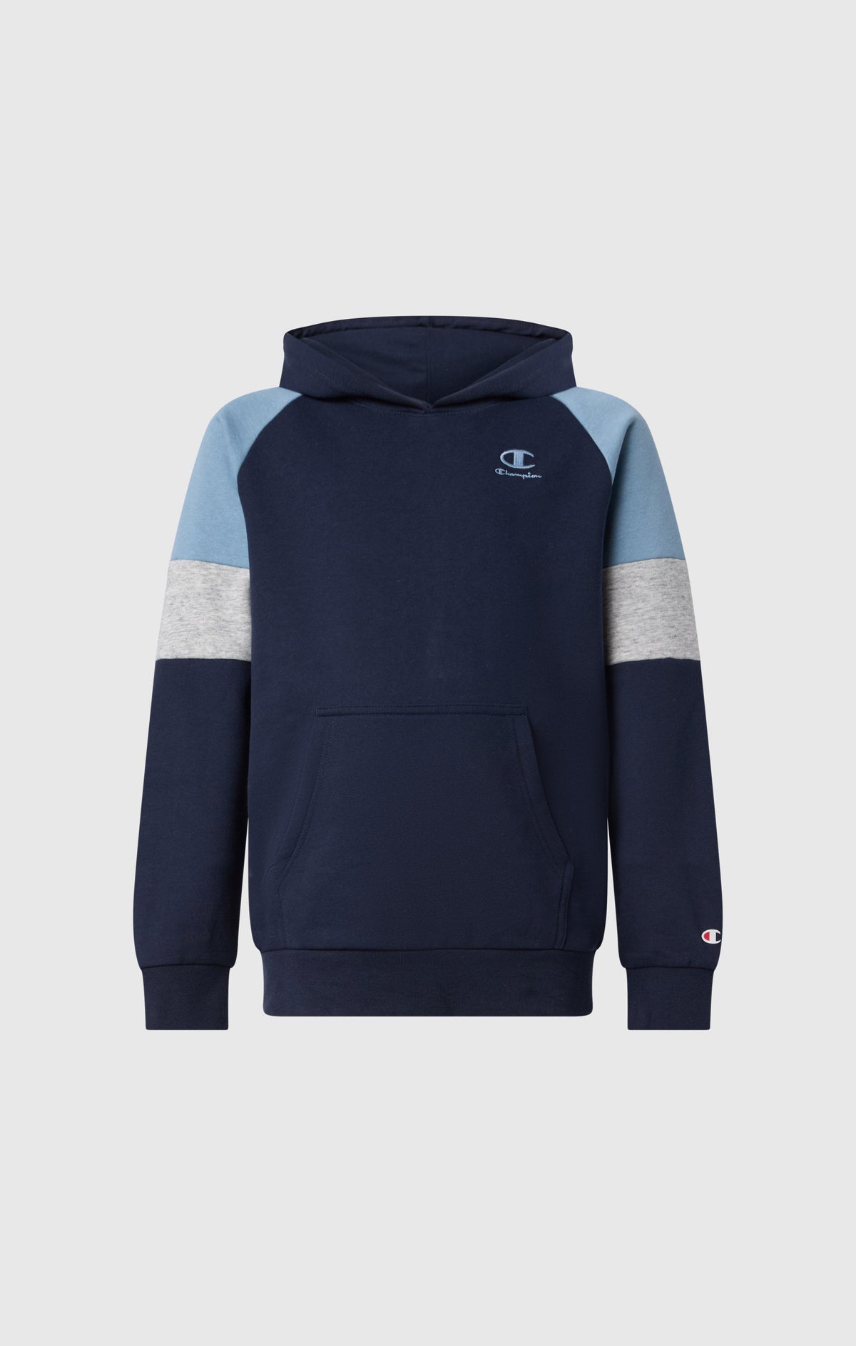 Champion Felpa con Cappuccio e Color Block - Blu Navy